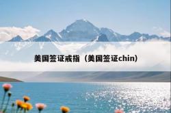 美国签证戒指（美国签证chin）