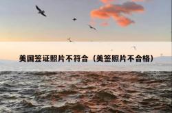 美国签证照片不符合（美签照片不合格）