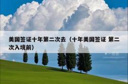 美国签证十年第二次去（十年美国签证 第二次入境前）