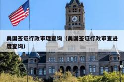 美国签证行政审理查询（美国签证行政审查进度查询）