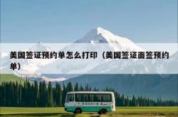 美国签证预约单怎么打印（美国签证面签预约单）