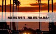 美国签证有啥用（美国签证什么意思）