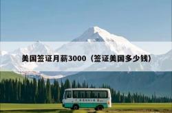 美国签证月薪3000（签证美国多少钱）