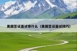 美国签证面试带什么（美国签证面试技巧）