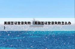 美国签证登录失败（美国签证登录失败怎么办）
