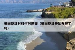 美国签证材料何时递交（美国签证开始办理了吗）