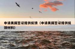 申请美国签证提供反馈（申请美国签证提供反馈材料）