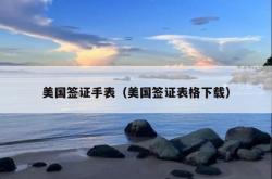 美国签证手表（美国签证表格下载）