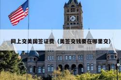 网上交美国签证费（美签交钱要在哪里交）