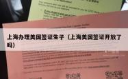 上海办理美国签证生子（上海美国签证开放了吗）