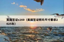 美国签证s160（美国签证照片尺寸要求2025年）