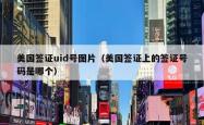 美国签证uid号图片（美国签证上的签证号码是哪个）