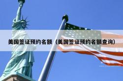美国签证预约名额（美国签证预约名额查询）
