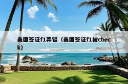 美国签证f1弄错（美国签证f1被check）