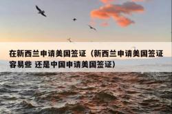 在新西兰申请美国签证（新西兰申请美国签证容易些 还是中国申请美国签证）