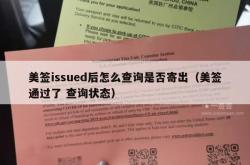 美签issued后怎么查询是否寄出（美签通过了 查询状态）