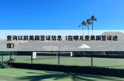 查询以前美国签证信息（在哪儿查美国签证进度）