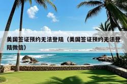 美国签证预约无法登陆（美国签证预约无法登陆微信）