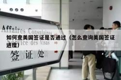 如何查美国签证是否通过（怎么查询美国签证进度）