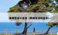 美国签证小蓝条（美国签证给蓝条）