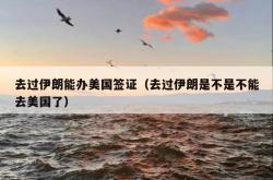 去过伊朗能办美国签证（去过伊朗是不是不能去美国了）