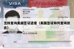 怎样查询美国签证进度（美国签证如何查询状态）