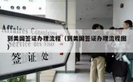 到美国签证办理流程（到美国签证办理流程图）