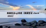美国签证cgi系统（美国签证 check 2021）