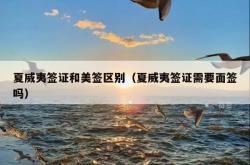 夏威夷签证和美签区别（夏威夷签证需要面签吗）