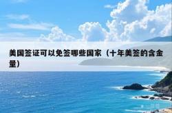美国签证可以免签哪些国家（十年美签的含金量）