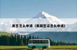 美签怎么申请（美国签证怎么申请）