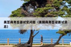 美签商务签面试官问题（美国商务签证面试禁忌）