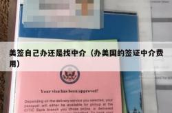 美签自己办还是找中介（办美国的签证中介费用）