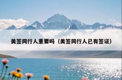 美签同行人重要吗（美签同行人已有签证）