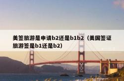 美签旅游是申请b2还是b1b2（美国签证旅游签是b1还是b2）