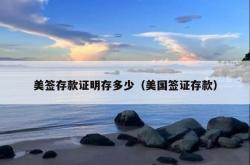 美签存款证明存多少（美国签证存款）