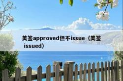 美签approved但不issue（美签 issued）