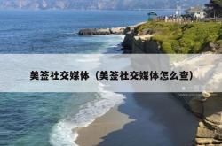 美签社交媒体（美签社交媒体怎么查）