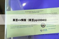 美签cv模版（美签pp10043）