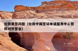 伦敦美签问题（伦敦中国签证申请服务中心暂停对外营业）