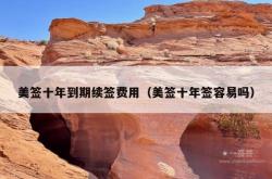 美签十年到期续签费用（美签十年签容易吗）
