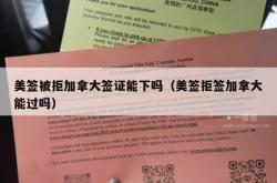 美签被拒加拿大签证能下吗（美签拒签加拿大能过吗）