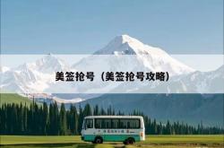 美签抢号（美签抢号攻略）