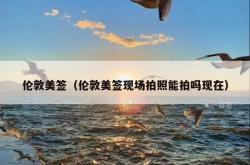 伦敦美签（伦敦美签现场拍照能拍吗现在）