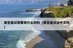 美签面试需要带什么材料（美签面试说中文吗）