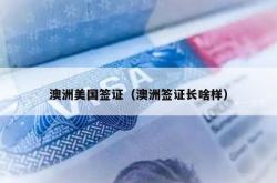 澳洲美国签证（澳洲签证长啥样）