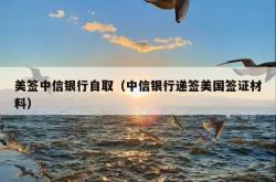 美签中信银行自取（中信银行递签美国签证材料）