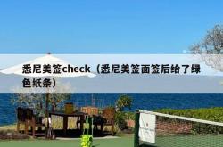 悉尼美签check（悉尼美签面签后给了绿色纸条）
